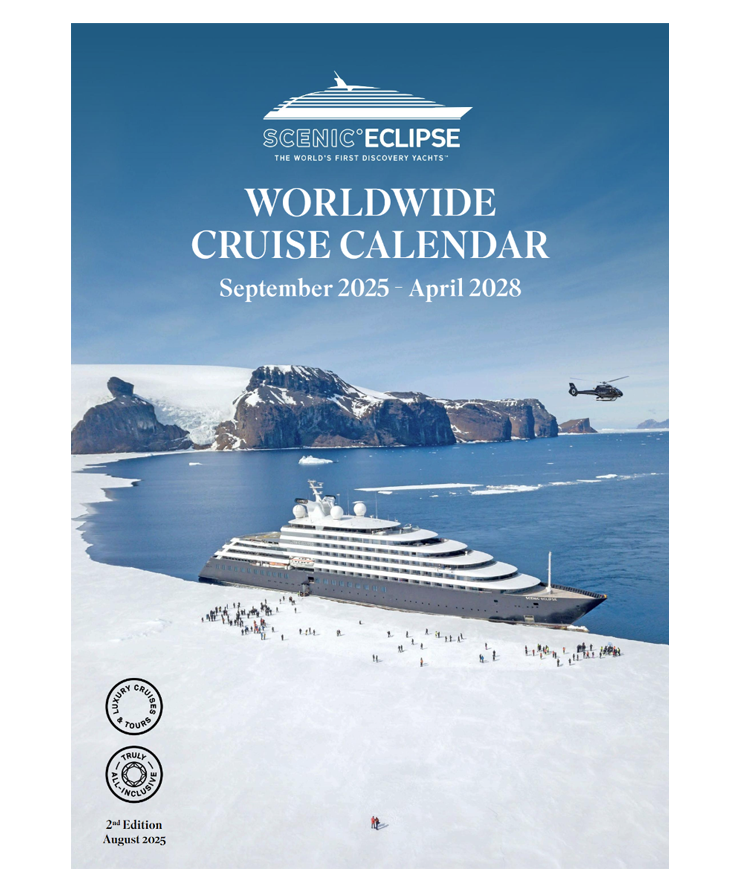 Scenic Cruise Calendar 2025-2028 Brochure Cover