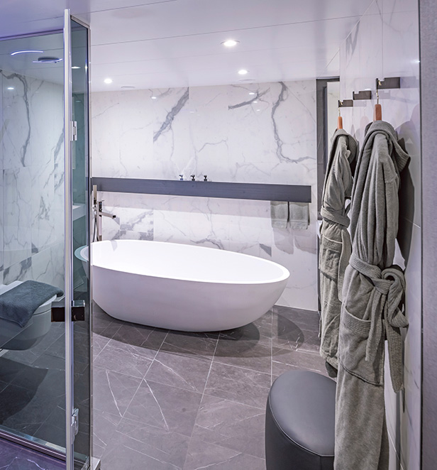 Luxurious Bathroom with Bath