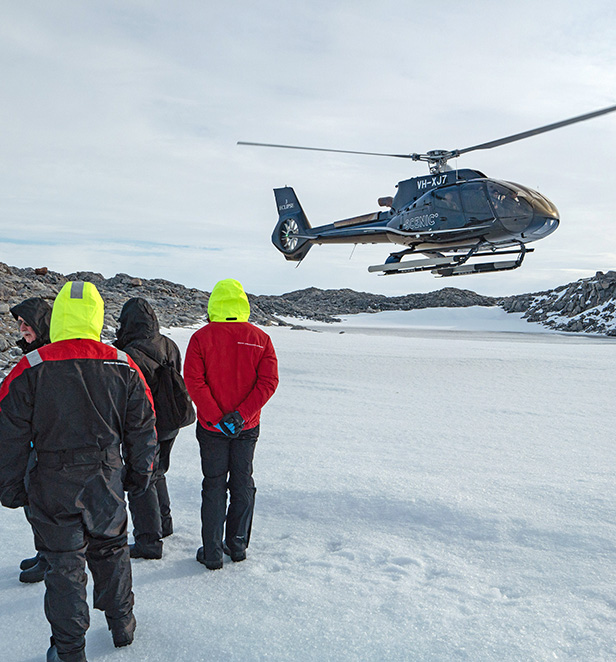 Scenic Eclipse II helicopter excursion in Cape Denison, Antarctica