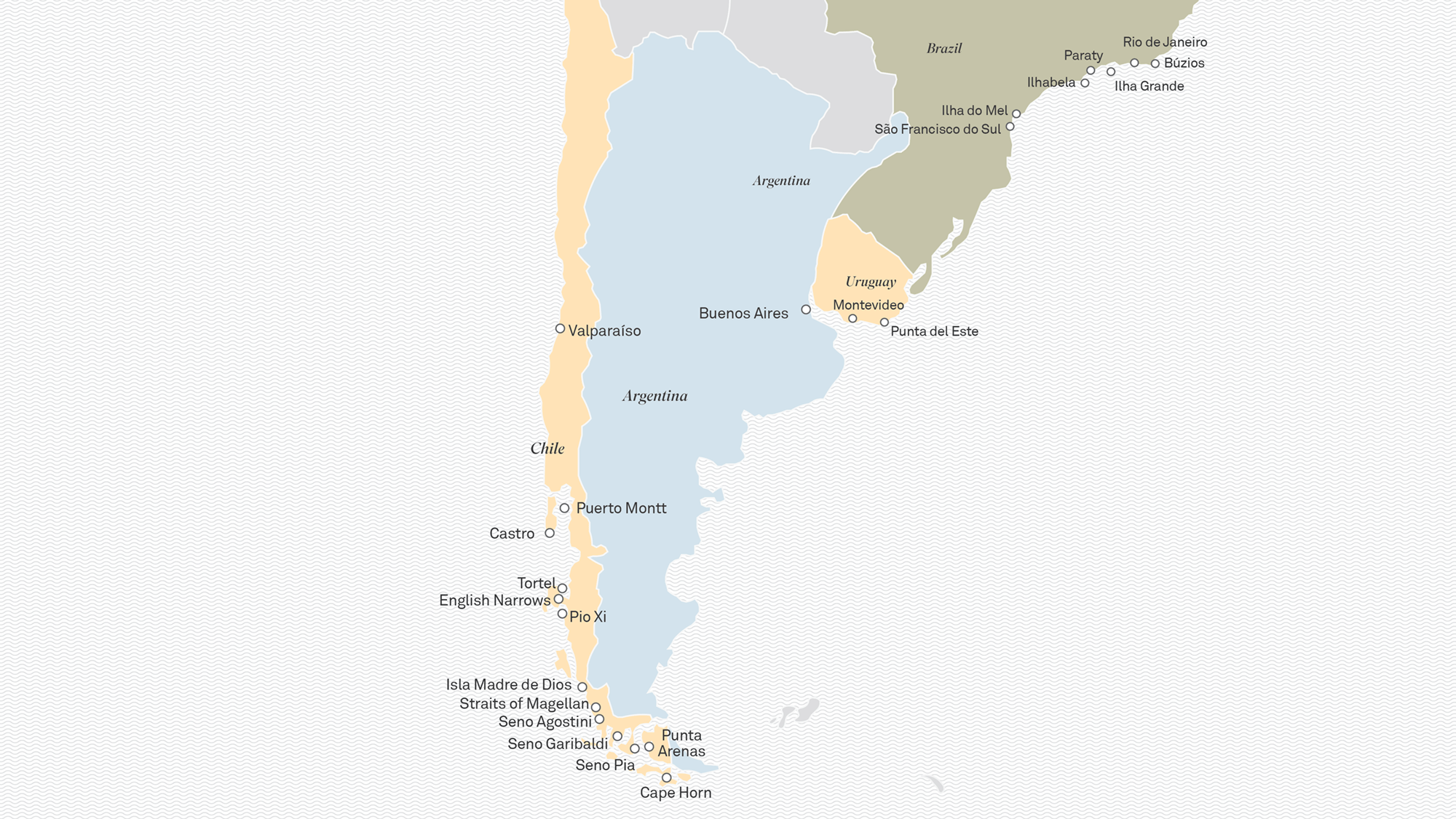 Map of South America
