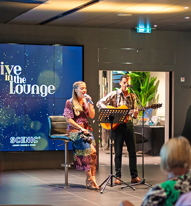 Entertainment in Scenic Eclipse Lounge