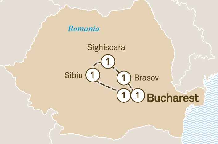 Map of Bucharest