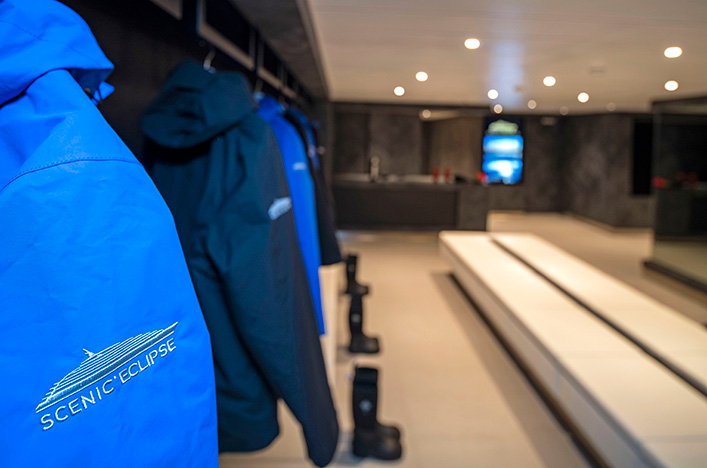 The Mudroom on board Scenic Eclipse