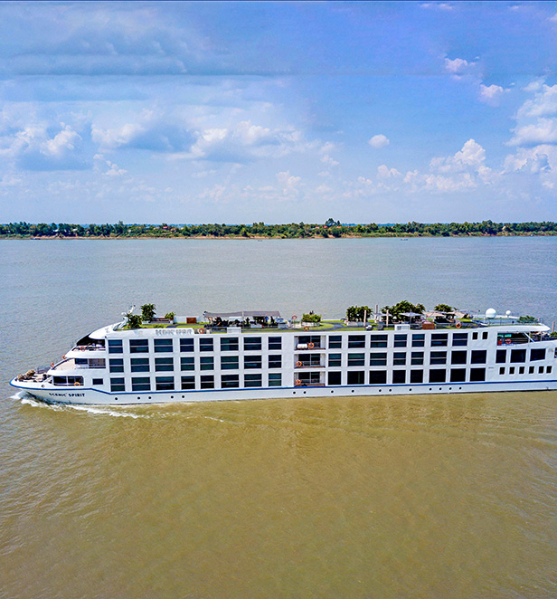 Scenic Spirit cruising the Mekong